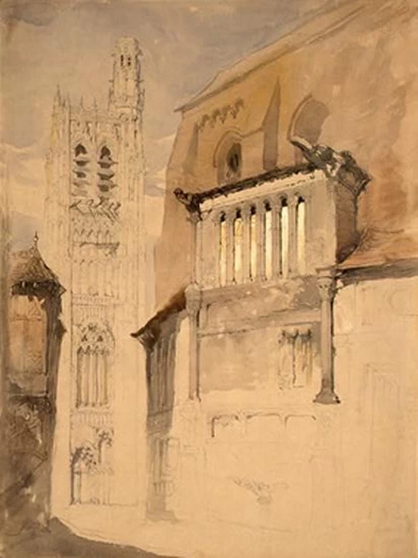 Torre della cattedrale di Sens, 1845